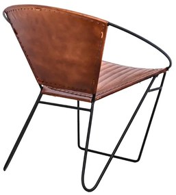 Designerski fotel PANCHO brązowy