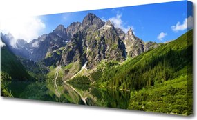 Obraz canvas Majestat Tatr: Morskie Oko
