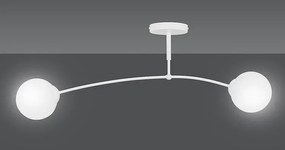 Biała nowoczesna lampa sufitowa - D070 Veres