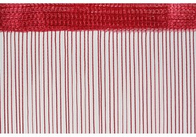 Czerwona zasłona na drzwi 100x200 cm String – Mendola Fabrics