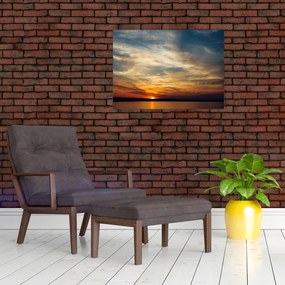 Obraz na szkle zachodu słońca (70x50 cm)