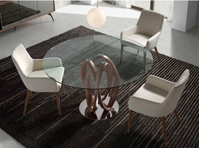 Krzesło z beżowej tkaniny 4048 ANGEL CERDA