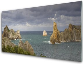 Panel Kuchenny Fale Rozbijające Się O Skały