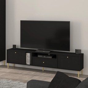 Szafka RTV stojąca TORINO 180 cm do Salonu pod Telewizor 1 Szuflada - Grafit