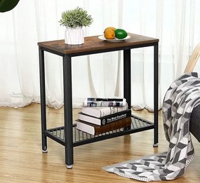 Stolik wąski do przedpokoju na buty z półką S5-C80