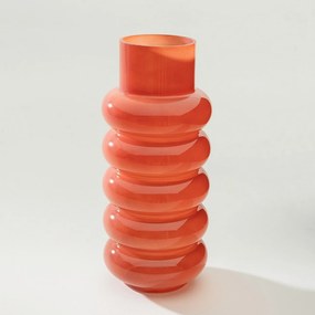 Wazon szklany Rosso 15x35 cm