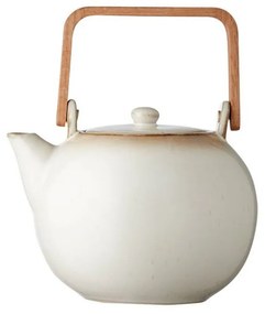 Beżowy dzbanek do herbaty ceramiczny z sitkiem 1,2 l Gastro Cream – Bitz