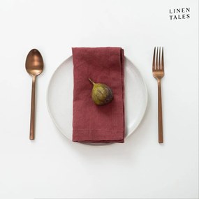 Serwetki lniane zestaw 2 szt. 40x40 cm Marsala – Linen Tales