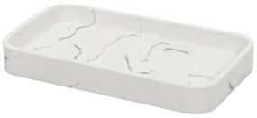 Mała taca dekoracyjna do łazienki, wzór marmuru, 19,2 x 11,3 x 2,5 cm