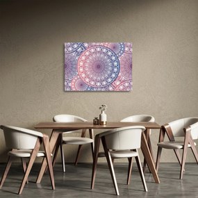 Obraz na szkle z mandali (70x50 cm)