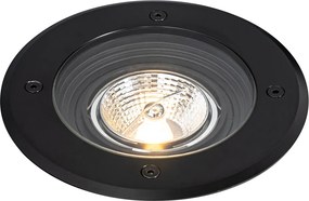 Zestaw 6 nowoczesnych lamp ogrodowych do wkopania czarnych AR70 regulowanych IP65 - Delux