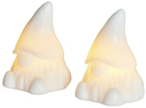 Białe dekoracje świetlne zestaw 2 szt. na baterie Coco – Sirius