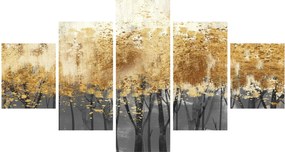 Obraz - Złote drzewa (125x70 cm)