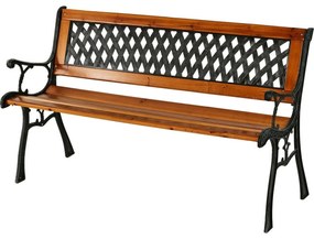 Ławka ogrodowa Paula, 125 x 52 x h. 73 cm, drewno cyprysowe