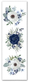 Bieżnik 40x130 cm Blue Rose – Minimalist Cushion Covers
