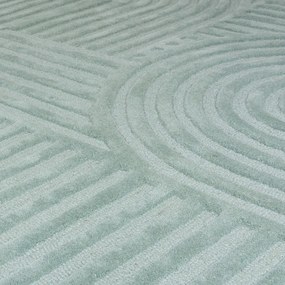 Turkusowy dywan wełniany Flair Rugs Zen Garden, 120x170 cm