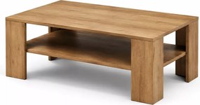 Ława stolik kawowy Seel dąb riviera 103 cm nowoczesny minimalistyczny do salonu z półką ABS
