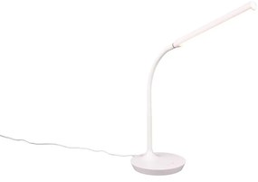 Biała lampa stołowa LED (wys. 38 cm) Toro – Trio