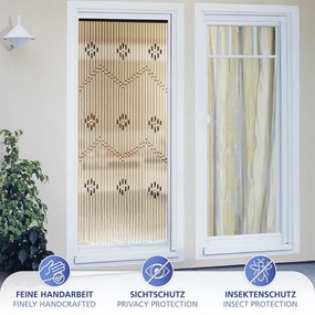 Bambusowa zasłona na drzwi w naturalnym kolorze 90x200 cm – Maximex