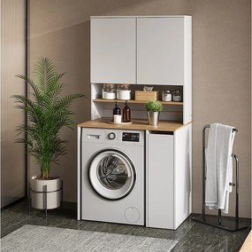 Szafka na pralkę biały/artystyczny 93.6x60.3x88.2 viktor