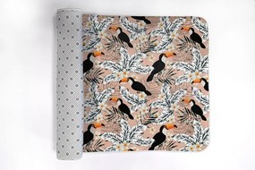 Dywanik łazienkowy Dywanik łazienkowy Ptak Tukan Rośliny