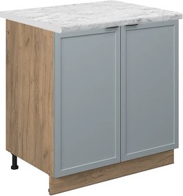 Szafka pod zlew jasnoniebiesko-szary 80x60x82 fame-line