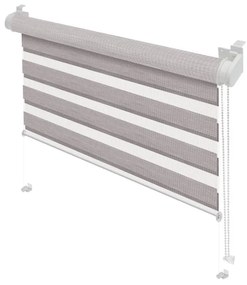 Szarobrązowa roleta dzień i noc 72,5x150 cm Zebra Silvalin – Gardinia