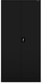 Socjalna szafa ubraniowa Dawid All Black 90x45x185 cm czarny