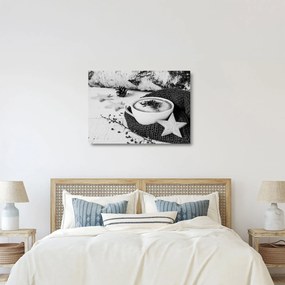 Obraz na szkle - Zimowe cappuccino (70x50 cm)