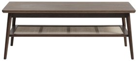 Brązowy stolik z blatem w dekorze dębu 60x120 cm Barrali – Unique Furniture