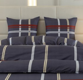 PrzytulneMieszkanie.pl PrzytulneMieszkanie.pl Pościel z mikrofibry TARTAN ciemnoniebieski Rozmiar pościeli: 2 szt 70 x 80 cm | 160 x 200 cm