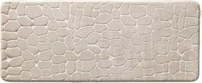 Beżowy tekstylny dywanik łazienkowy 50x120 cm Ricochet – douceur d'intérieur