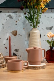 Dzbanek do herbaty z filiżanką NATURAL, 800 ml