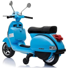 Skuter na akumulator vespa niebieski