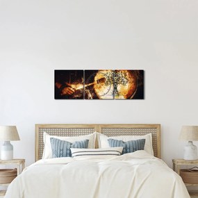 Obraz - Tajemnicze drzewo życia (z zegarem) (90x30 cm)