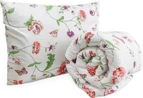 Zestaw całorocznej kołdry 140x200 cm z włókna silikonowego z poduszką 70x90 cm MEADOW FLOWERS