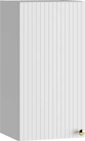 Szafka łazienkowa wisząca górna/boczna biała ryflowany front  30 x 25 cm UMBRIA white