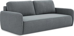 Kanapa 3-osobowa z funkcją spania - z tkaniny strukturalnej - jeans - LILO