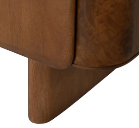 Brązowa szafka z litego drewna mango 104x110x45 cm Nosy – Ixia