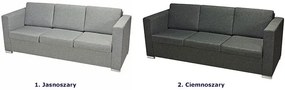 Trzyosobowa ciemnoszara sofa loftowa Karson 3X