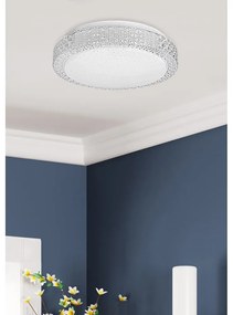 Biała lampa sufitowa LED 27x27 cm Rabel – Candellux Lighting
