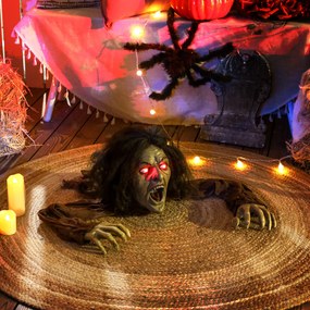 Outsunny Dekoracja Halloweenowa Pełzający Zombi, Dźwięki, Światła, Zasilanie Baterią