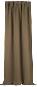 Zasłona zaciemniająca na taśmie marszczącej szaro-brązowy 140 x 280 cm 1 szt.