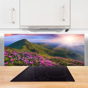 Panel nad blat kuchenny Kwiatowy Dywan U Stóp Gór