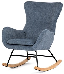 Fotel bujany BLUE2, niebieski