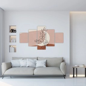 Obraz - Boho leaves N⁰2 (125x70 cm)