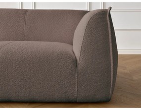 Brązowa sofa z materiału bouclé 242 cm Giorgia – Bobochic Paris