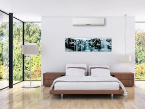 Obraz zamarzniętych wodospadów (170x50 cm)