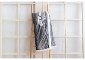 Koc z barankiem Pióra szary, 150 x 200 cm