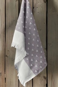 Ręcznik kuchenny HEARTS Fioletowy / Lila